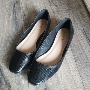 LTS Violetta Square Toe Ballerina Flats Size 13